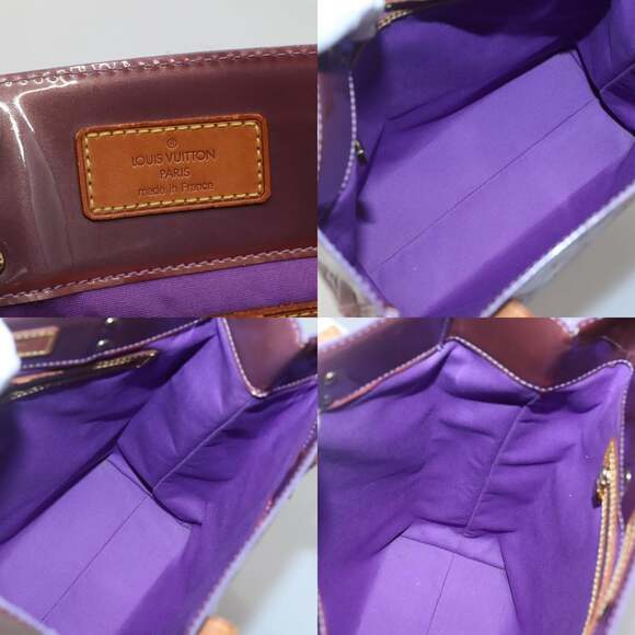 LOUIS VUITTON Monogram Vernis Reade MM Hand Bag Viole M91087 - Picture 11 of 12